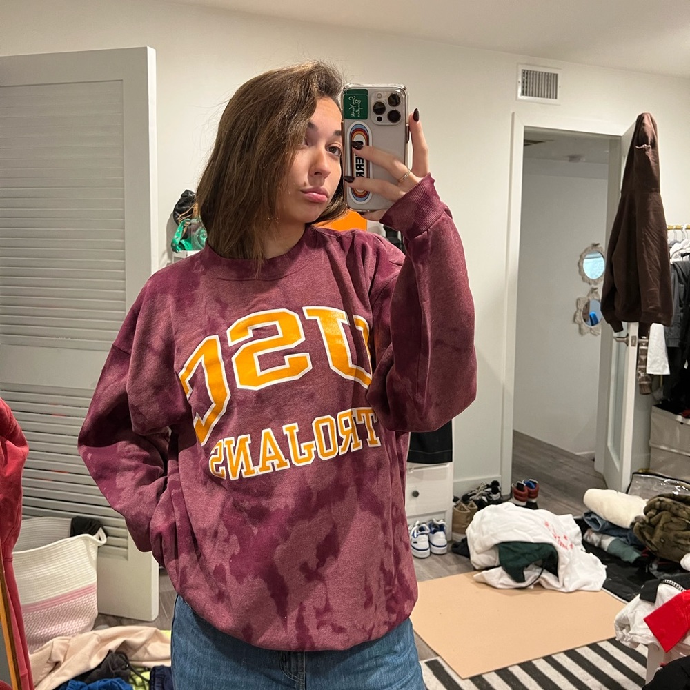 Vintage TieDyed USC Crewneck